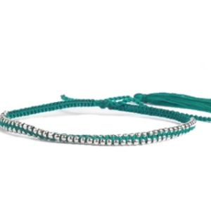 Emerald Boho Metal Bracelet